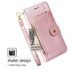 For Samsung Galaxy S25+ 5G Zipper Bag Leather Phone Case(Rose Gold)