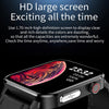 LOANIY E86 1.7 Inch Heart Rate Monitoring Smart Bluetooth Watch, Color: Black