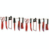 12pcs Halloween Imitation Blood Knife Pendant Decorative Flag Haunted House Door Curtain