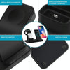 Q12 3 in 1 Quick Wireless Charger for iPhone, Apple Watch, AirPods and other Android Smart Phones(Black)