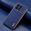 For Redmi K70 / K70 Pro AZNS Electroplated Frame Crocodile Texture Full Coverage Phone Case(Blue)