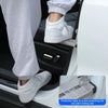 Car Hook Door Foldable Foot Pedal with Safety Hammer(Silver)