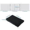 Three-Sided Mirror With LED Light Retractable Hanging Three-Fold Mirror(Black)