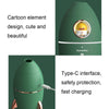 ICARER FAMILY V9 Small USB Plug-in Rocket Shape Jellyfish Fog Circle Night Light Humidifier(Dark Green)