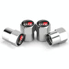 4pcs /Set For GR Metal Car Tire Valve Modification, Color: Silver