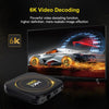 HK1 RBOX-H8S 4K Ultra HD Android 12.0 Smart TV Box with Remote Control, Allwinner H618 Quad-Core, 4GB+64GB(AU Plug)