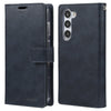 For Samsung Galaxy S25 5G GOOSPERY MANSOOR DIARY 9 Card Slots Leather Phone Case(Dark Blue)