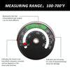 Magnetic Fireplace Thermometer Temperature Monitor(Black)