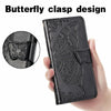 For Asus Zenfone 8 Flip Butterfly Love Flower Embossed Horizontal Flip Leather Case with Holder & Card Slots & Wallet & Lanyard(Black)