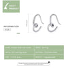 S925 Sterling Silver Simple Heart Ear Stud Women Earrings