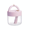 USB Charging Air Humidifier Heavy Fog Sprayer Household Desk Lamp Aromatherapy Diffuser Air Purifier(Pink)