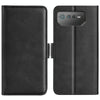 For Asus ROG Phone 6 Dual-side Magnetic Buckle Horizontal Flip Leather Phone Case(Black)