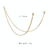 Flower Gold-Plated Stainless Steel Hanging Neck Chain Anti-Lost Mask Lanyard(Gold White Flower)