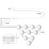 10 LEDs Mirror Front Light Dimmable Makeup Mirror USB Touch Control Light(White Light)