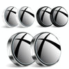 1pair Reversing Mirror Small Round Mirror HD Large View Suction Cup Blind Spot Mirror(Silver)