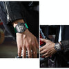 BINBOND B6577 Barrel Shape 30m Waterproof Sports Quartz Watch(Red Silicone-Red-Black)