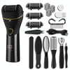 10pcs/set Household Electric Dead Skin Peeling Foot Grinder, Color: Black