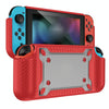 Game Handle Gamepad TPU+PC Protective Case for Switch OLED(Red)