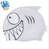 Ear Protection Small Fish Pattern Diving Cap Children Silicone Swimming Cap(C)