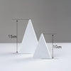 2 x Triangles Combo Kits Geometric Cube Solid Color Photography Photo Background Table Shooting Foam Props(White)