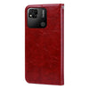 For Xiaomi Redmi 10A 4G Oil Wax Texture Leather Phone Case(Red)
