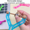 Catapult Poop Slingshot Toys Kids Tricky Novelty Toys Stress Relief Gift, Style: Colorful Poop Blue Handle