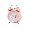 Student Cute Style Bell Alarm Clock Bedside Mute Clock With Light Specification Y34 3 Inch (Pink)