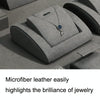 5.5x5.5x5cm Ring Holder Gray Jewelry Display Microfiber Jewelry Props Display Rack