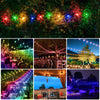 G40 Bulb Bluetooth Smart RGB String Lights Outdoor Decoration, Spec: 5m 25 LEDs-Solar Power