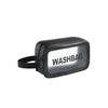 PVC Transparent Waterproof Portable Cosmetic Bag, Size: S (Black)