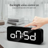 XM905 Multifunctional Voice-activated Alarm Clock LED Electronic Wall Clock (Black)
