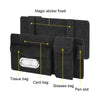 Car Sheepskin Leather Sun Visor Storage Clip (Grey)