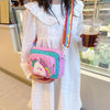 Children Shoulder Messenger Bag Cute Coin Backpack(Rose Red)
