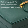 Large-capacity Double-layer Jewelry Storage Box Drawer Ring Earring Jewelry Storage Box(Dark Green)