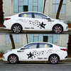 2 PCS/Set D-207 Star Pattern Car Modified Decorative Sticker(Black)