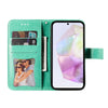 For Samsung Galaxy A36 5G / A56 5G Seven-petal Flowers Embossing Leather Phone Case(Green)