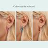 S925 Sterling Silver Electroplated Color Earrings(SCE1608-LBU)