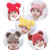 MZ8264 Cartoon Three-dimensional French Fries Duck Baby Skullcap Knitted Double Ball Woolen Hat, Size: Free Size(Coffee)