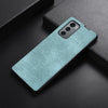 For LG Wing 5G Brugg Texture PU+TPU+PC Shockproof Phone Case(Light Green)