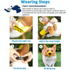 Blue Silicone Dog Muzzle, Size M - Breathable & Adjustable