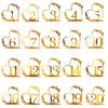 Acrylic Home Decor Wedding Digital Dinning Table Number Plate Seat Sign DIY Mirror Table Setting, Number: 1