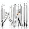 Stainless Steel Double Head Dead Skin Scissors Set, Specification: Set D