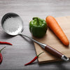 304 Stainless Steel Wooden Handle Kitchenware Kitchen Equipment, Style: Slotted Spoon