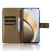 For vivo V40 Lite 4G / 5G IDN Diamond Texture Leather Phone Case(Brown)