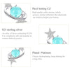 Interstellar Earrings Sterling Silver Female Platinum-plated Earrings Star Earrings