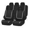 Universal Car Seat Cover Polyester Fabric Automobile Seat Covers Car Seat Cover Vehicle Seat Protector Interior Accessories 4pcs Set Red