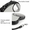 Retractable Dog Lead, 3m Small Dog Leash, Grey - Portable & Durable