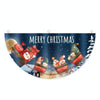 Cartoon Printed Outdoor Fan-shaped Hanging Flag Christmas Decorations, Style: Train