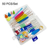 50 PCS/Set Box Handmade DIY Sweater Knitting Crochet Tools Material Set