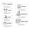 4pcs Large Closet Logo Sticker Removable Personalized Clothes Organizer Banner Sticker